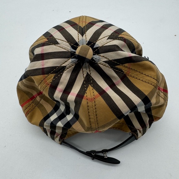 Burberry Nova Plaid Cap Hat Medium - Picture 2 of 4